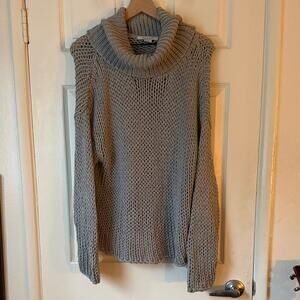 Bella Luxx Black Knit Turtleneck Sweater Alpaca Blend size small